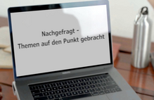 Schaltfläche zu online-Inforeihe "Nachgefragt"