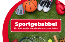 Schaltfläche zum Podcast "Sportgebabbel" des lsb h.