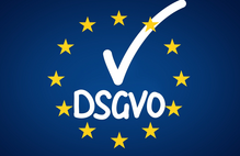 Schaltfläche zur Datenschutz Grundverordnung